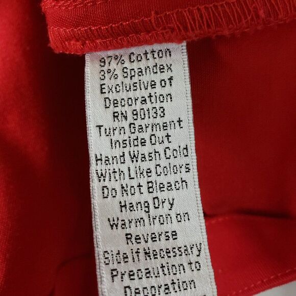 Pretty Quacker Factory Red Rhinestone Rose Jacket womens Plus size 2X - Picture 12 of 12